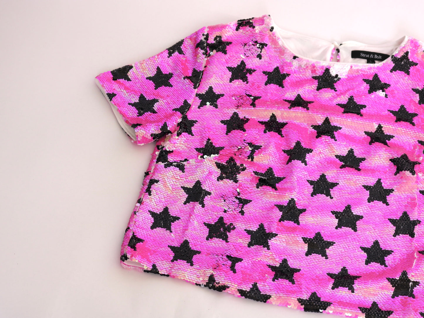 Sequin Crop T-Shirt