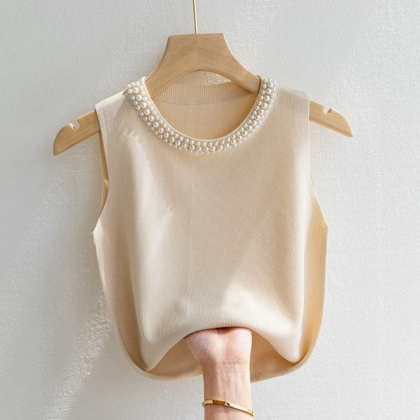 Knitted Pearls Top
