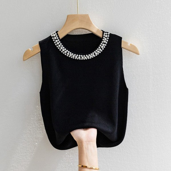 Knitted Pearls Top