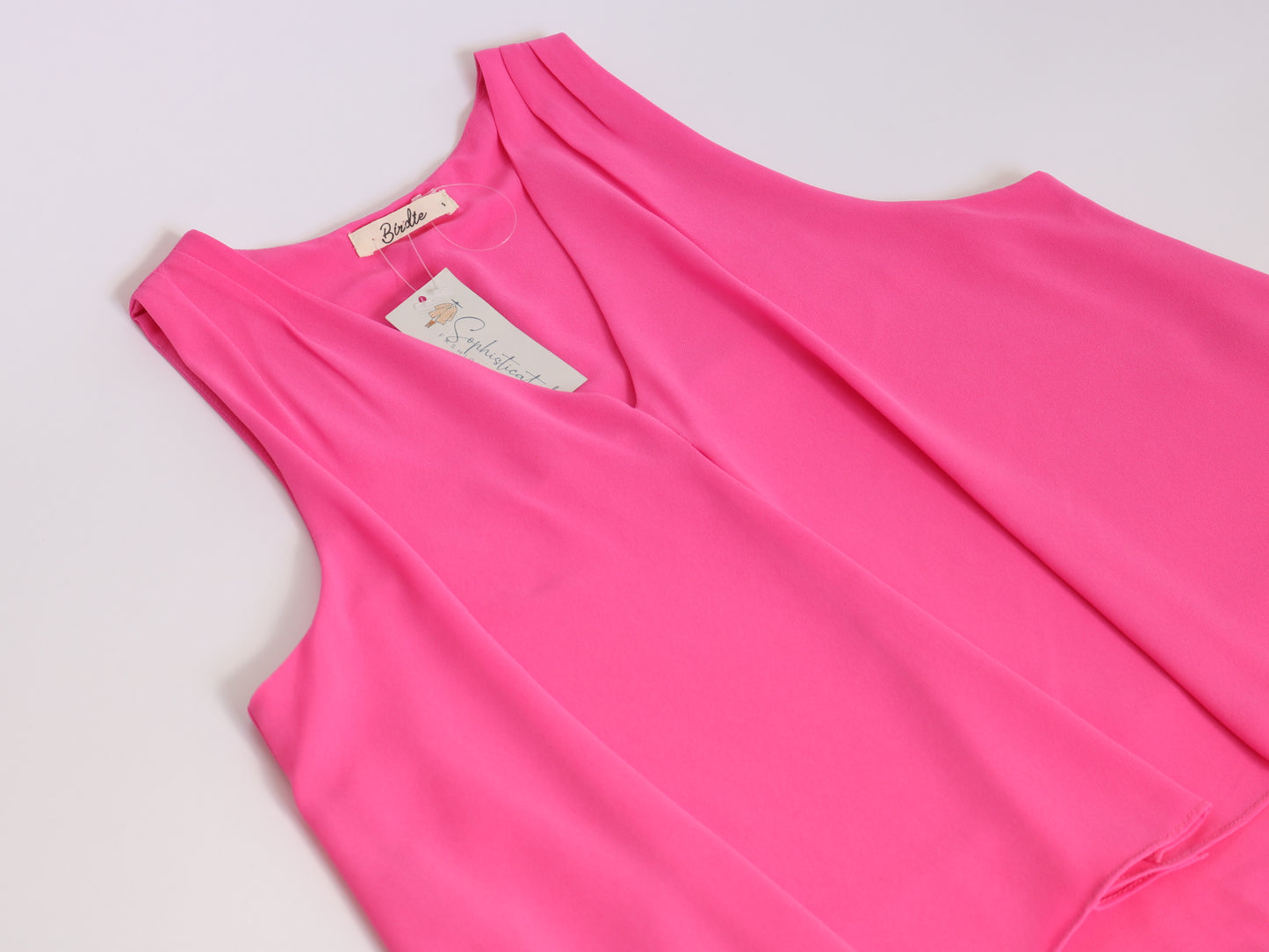 Pink V Neck Blouse