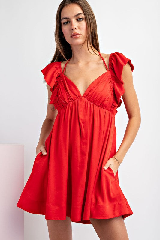 Red Romper Dress