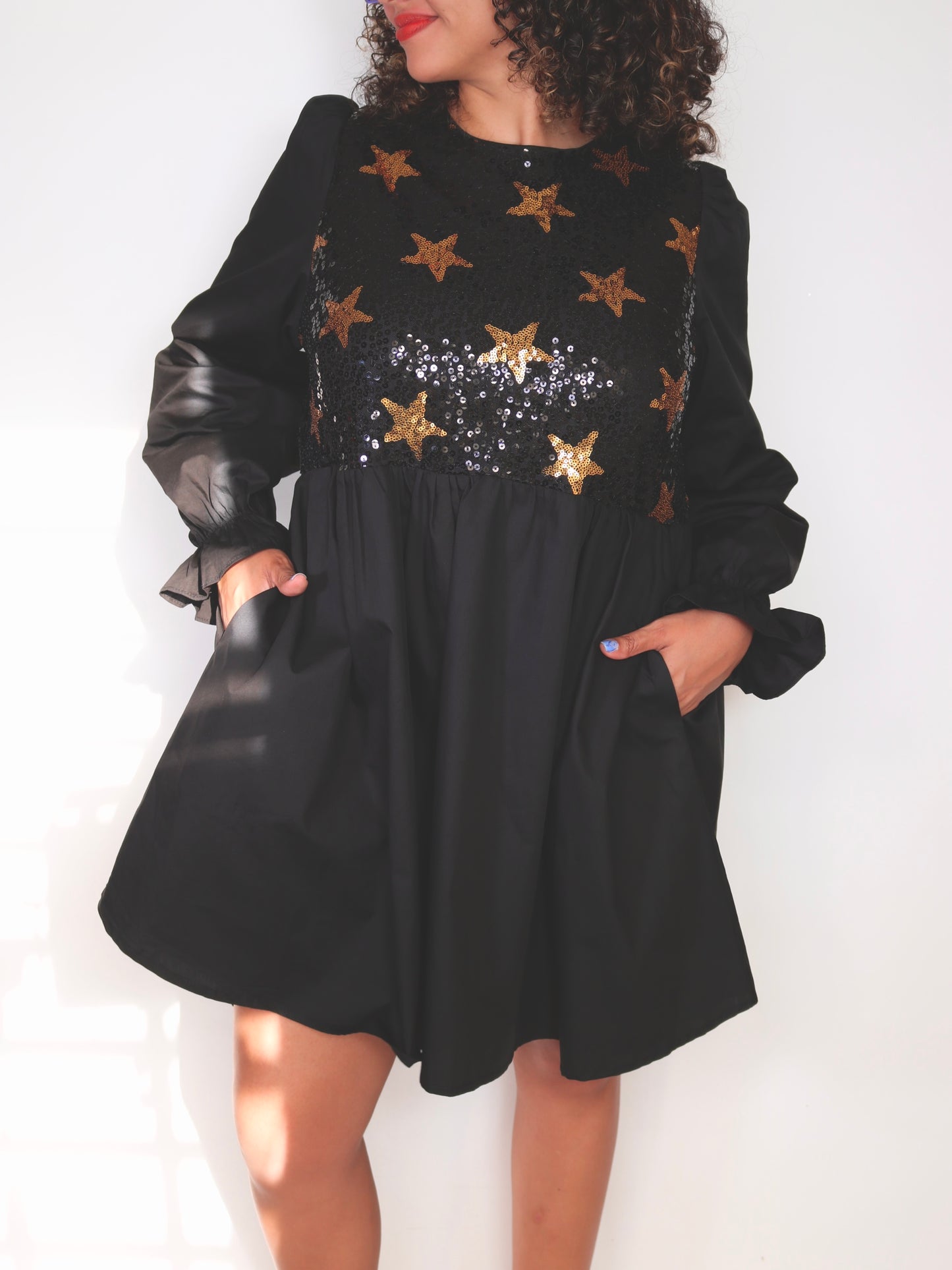 Stars Sequin Mini Dress