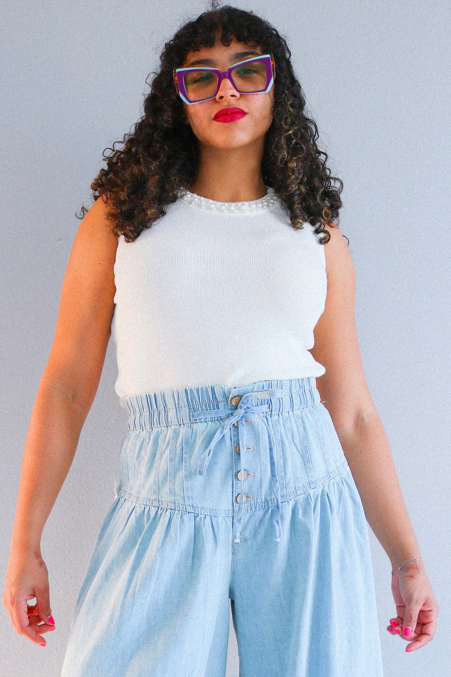 Knitted Pearls Top