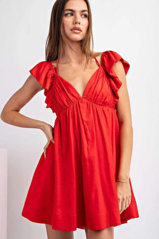 Red Romper Dress