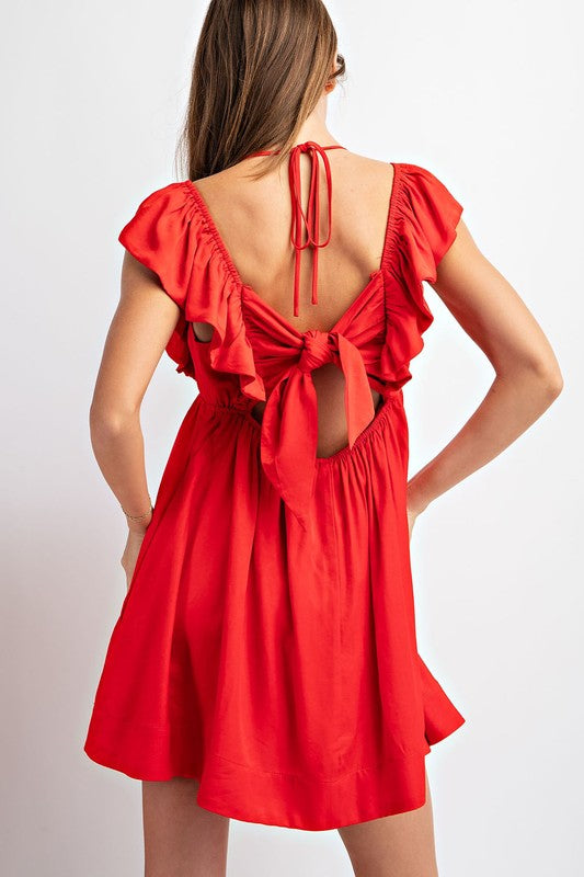 Red Romper Dress