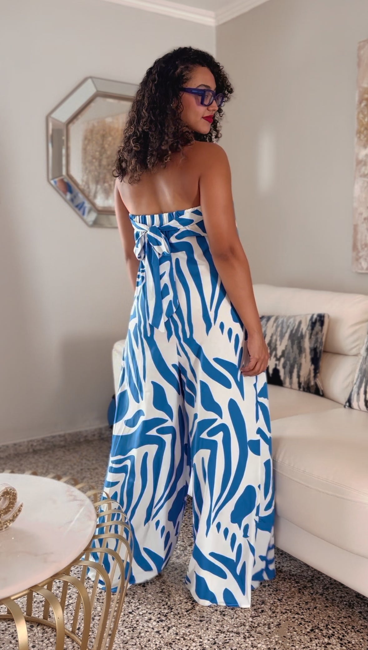 Strapless Wide Jumpsuit