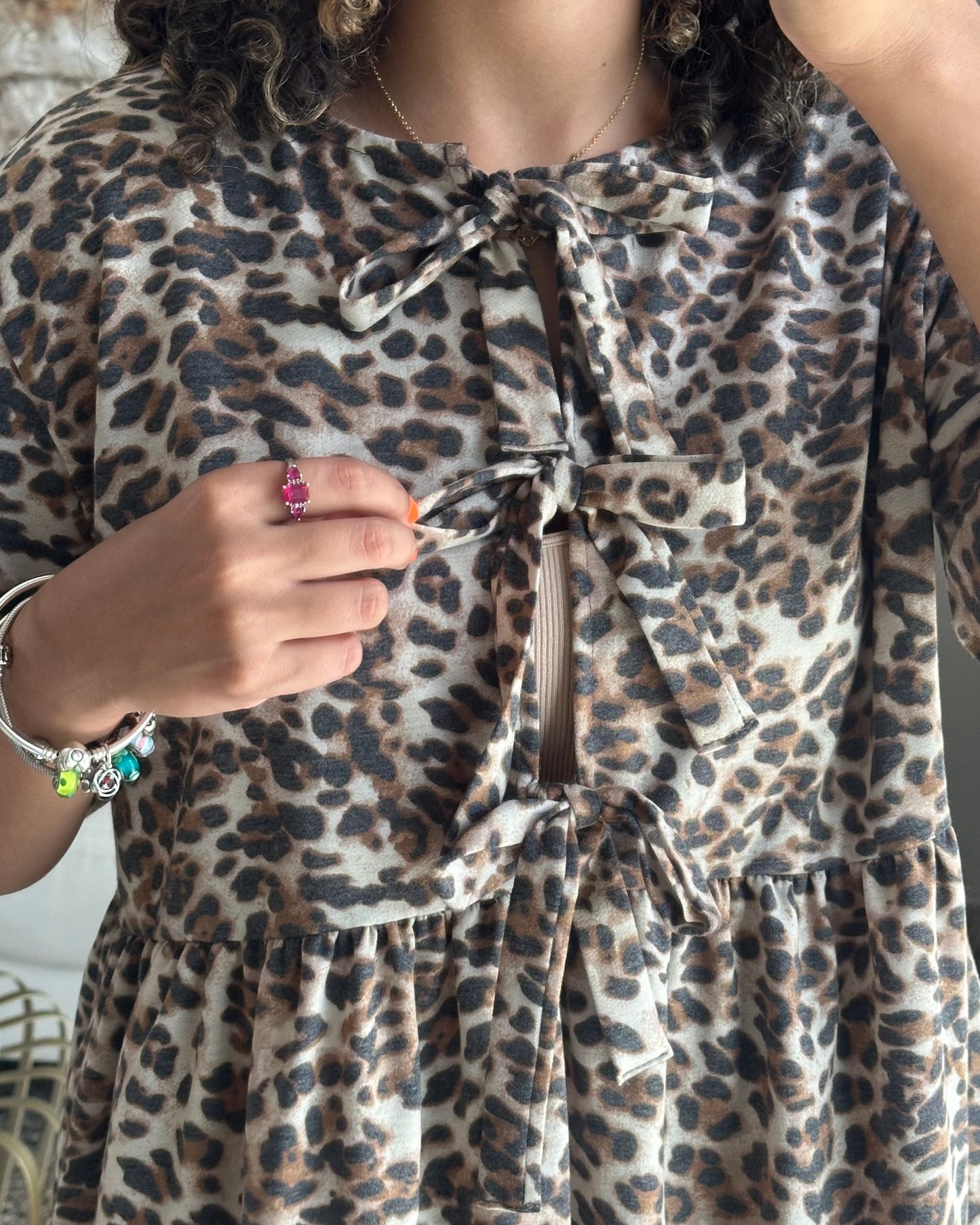 Animal Print Short Dress
