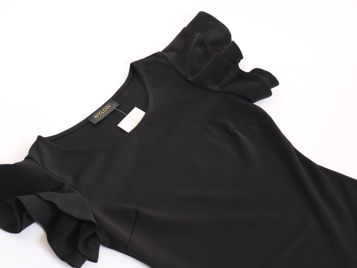 Ruffled Sleeves Bodysuit