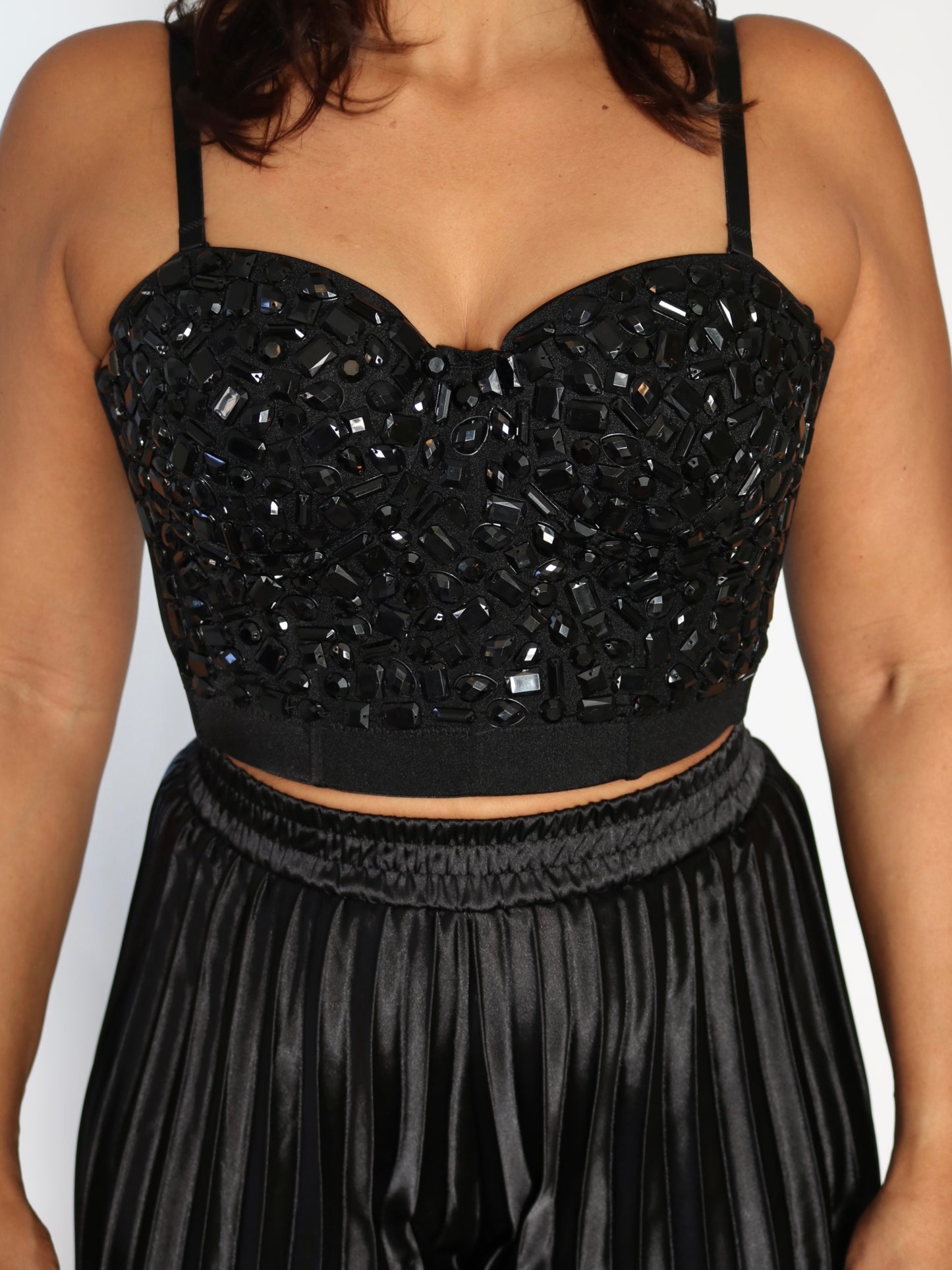 Rhinestones Bustier