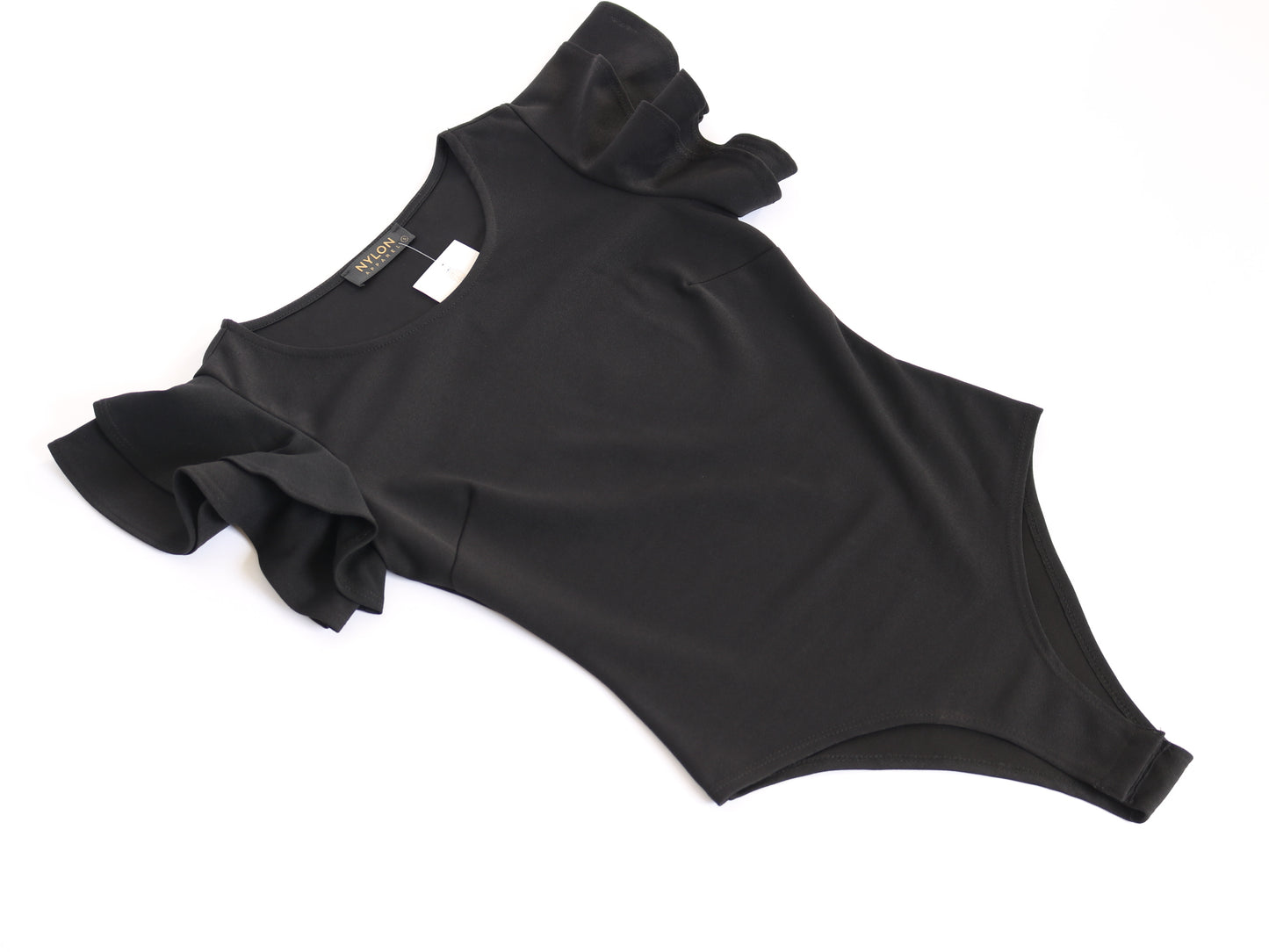 Ruffled Sleeves Bodysuit