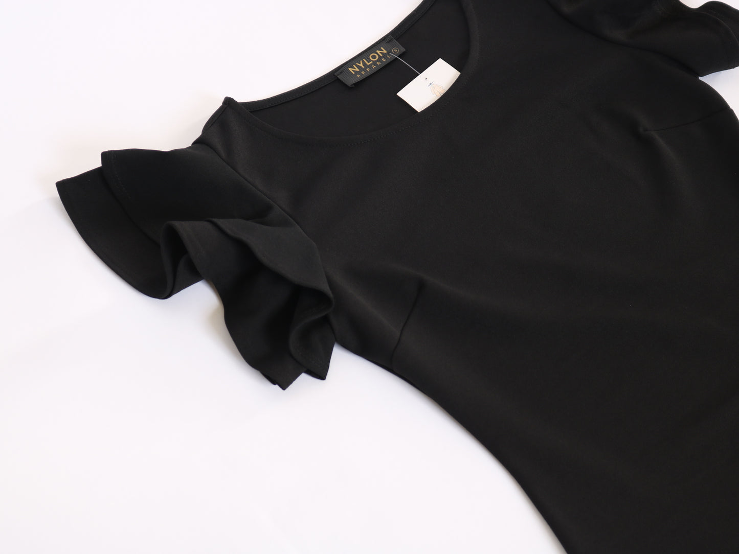 Ruffled Sleeves Bodysuit