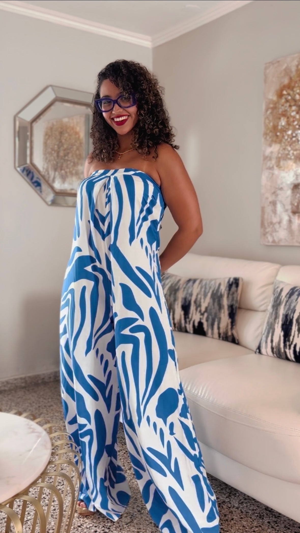 Strapless Wide Jumpsuit