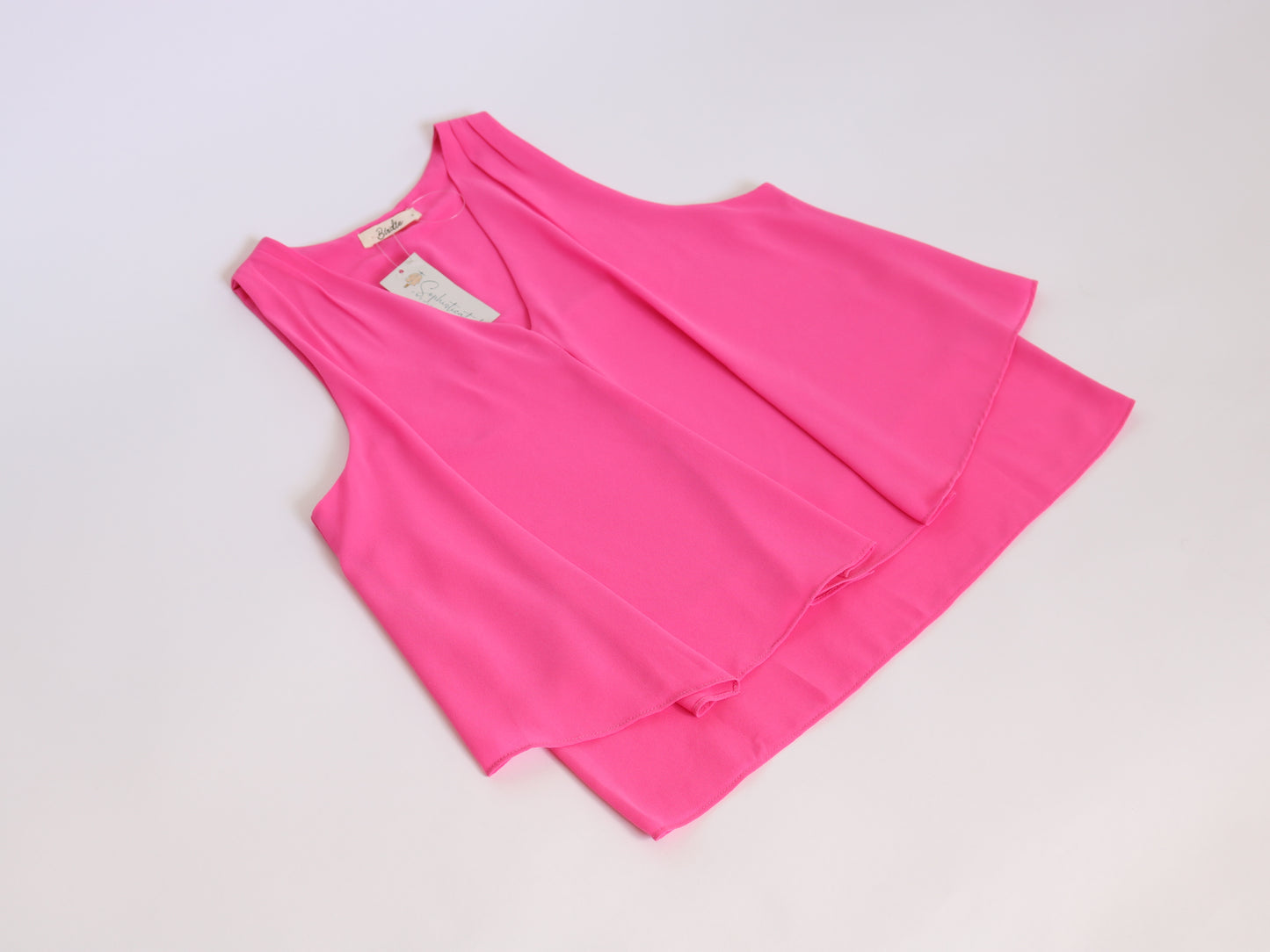 Pink V Neck Blouse