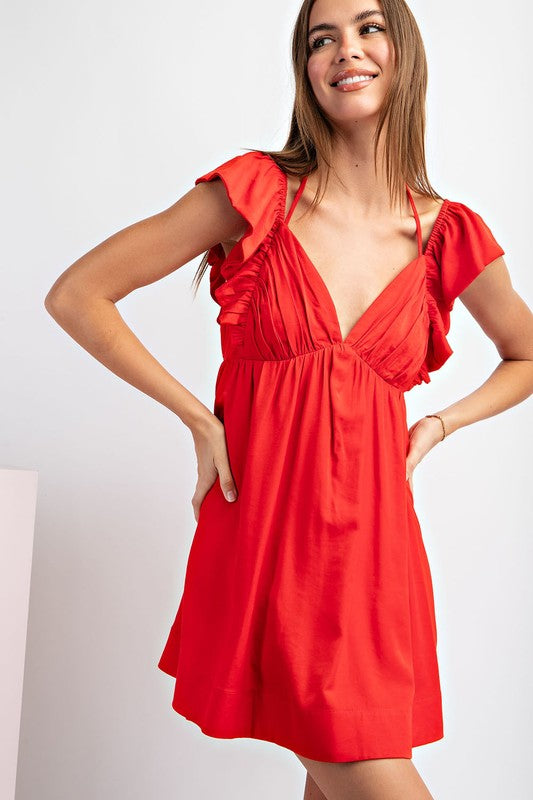 Red Romper Dress