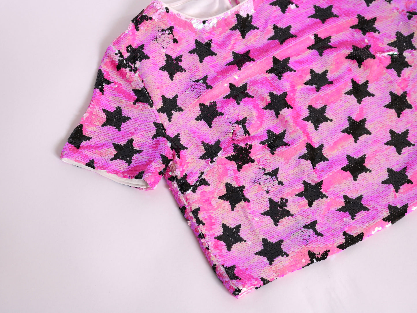 Sequin Crop T-Shirt