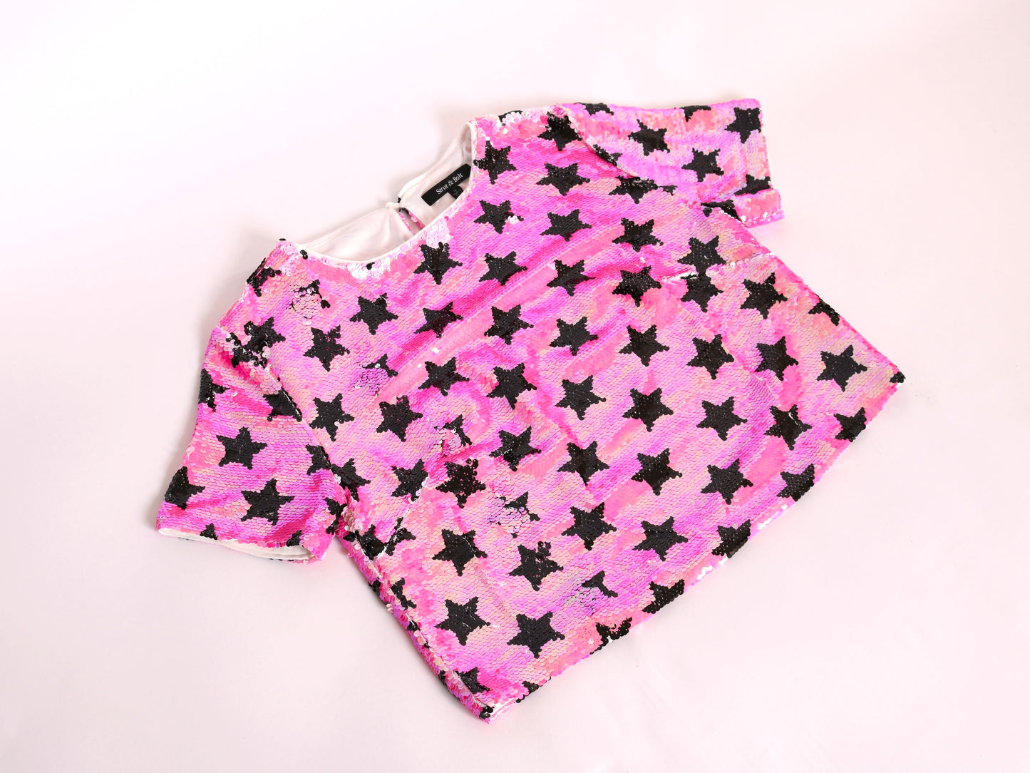 Sequin Crop T-Shirt