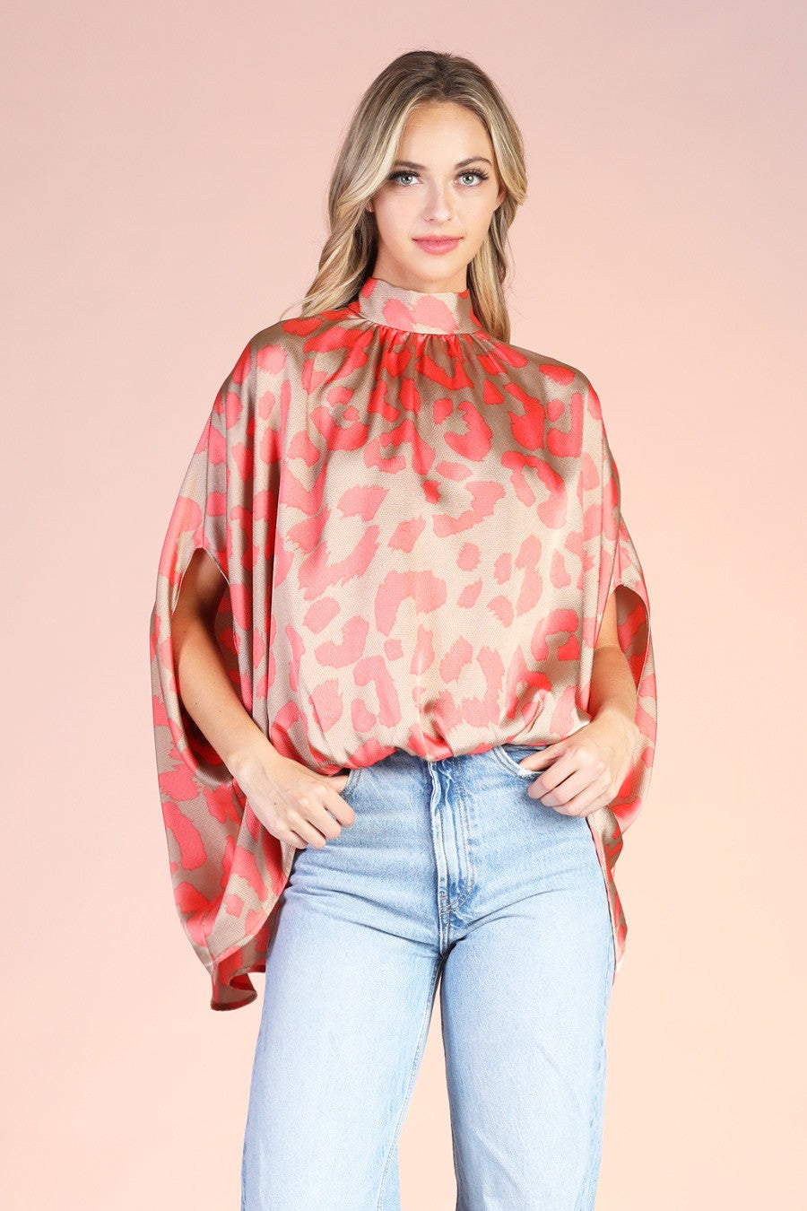 Mock Neck Blouse