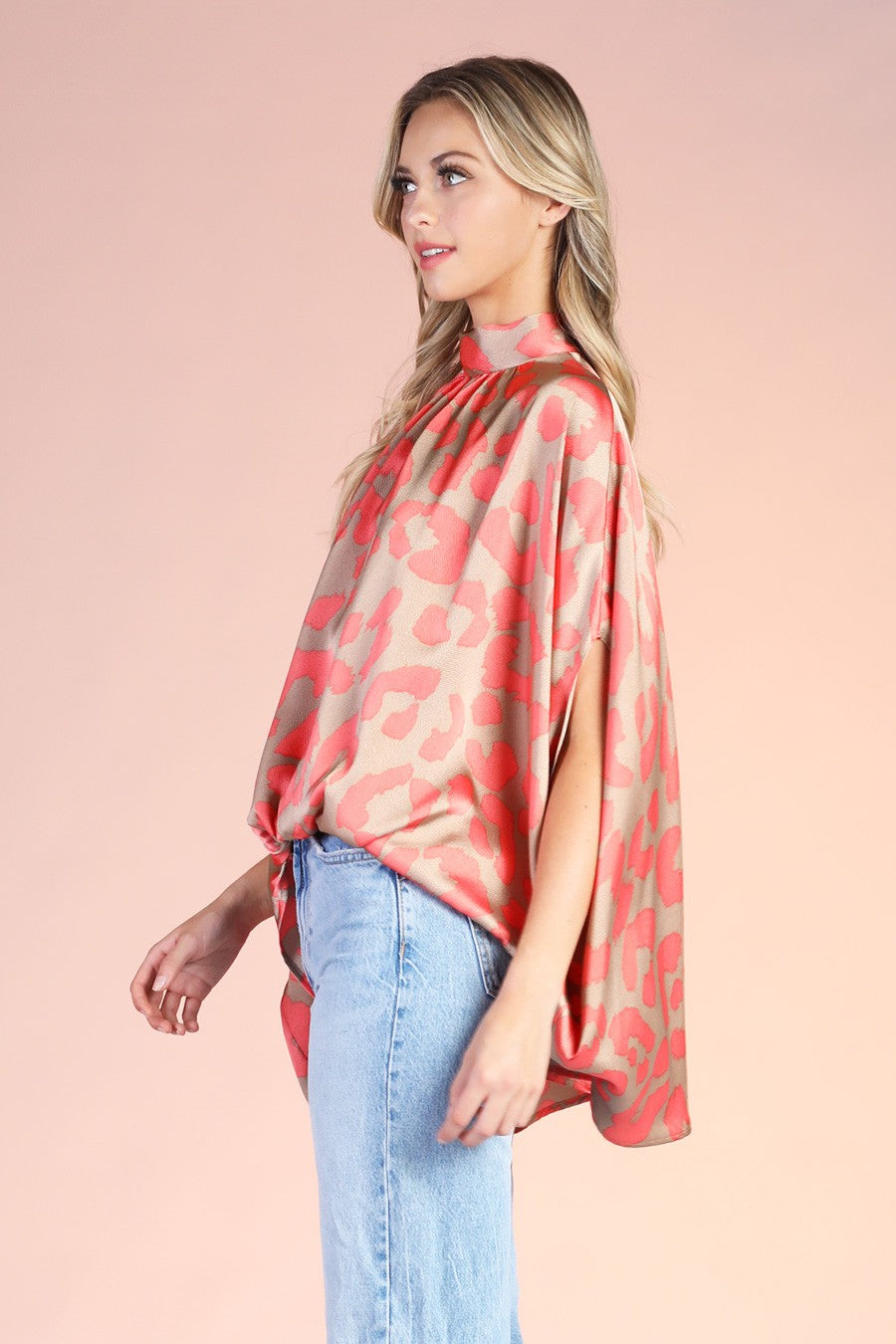 Mock Neck Blouse