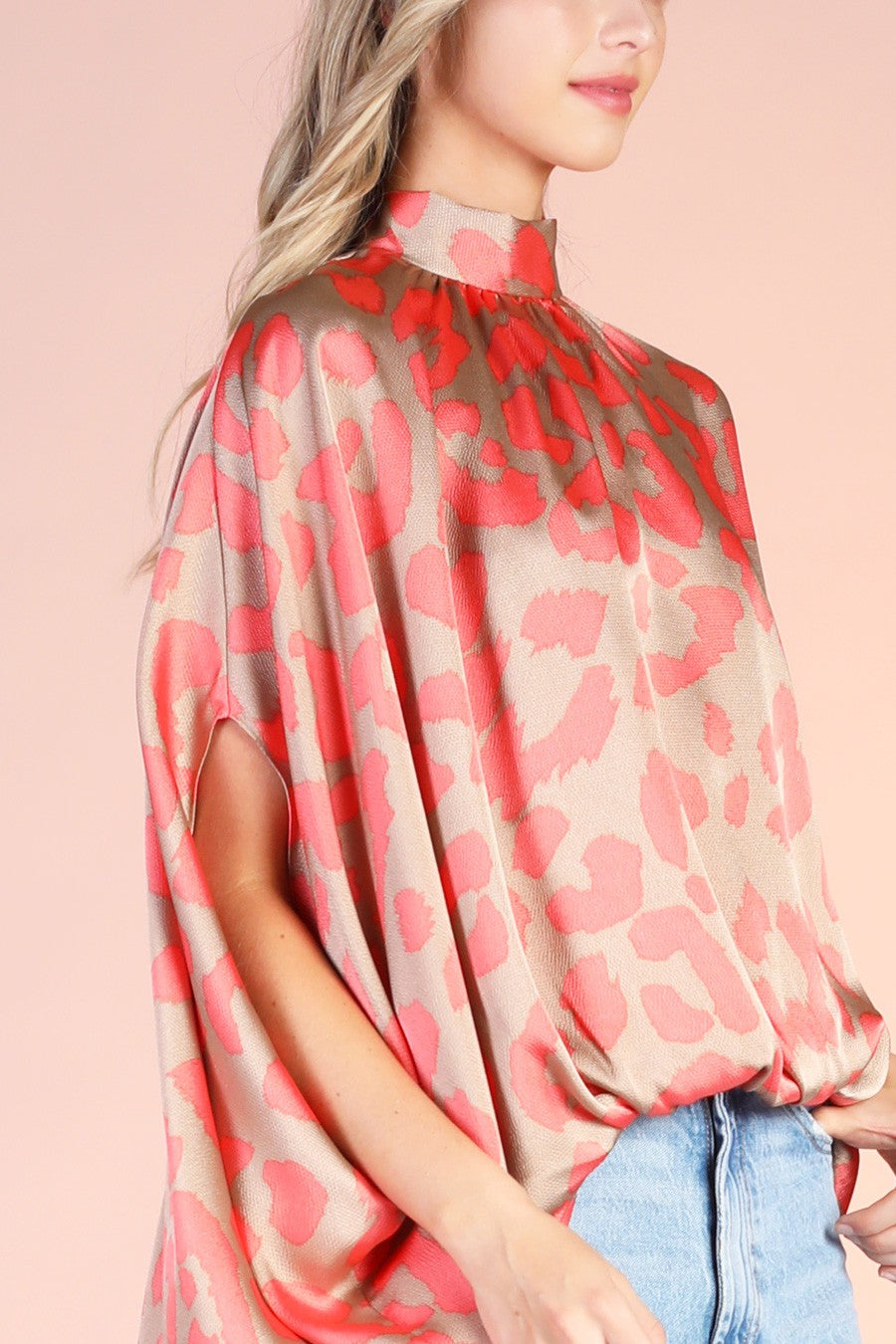 Mock Neck Blouse