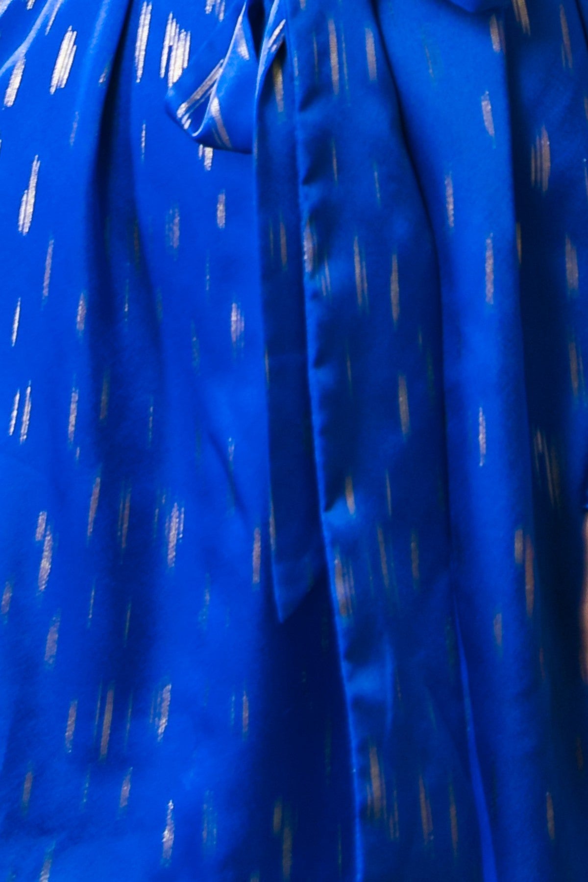 Pleated Open Sleeves Dress