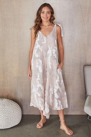 Blush Camouflage Jumpsuit