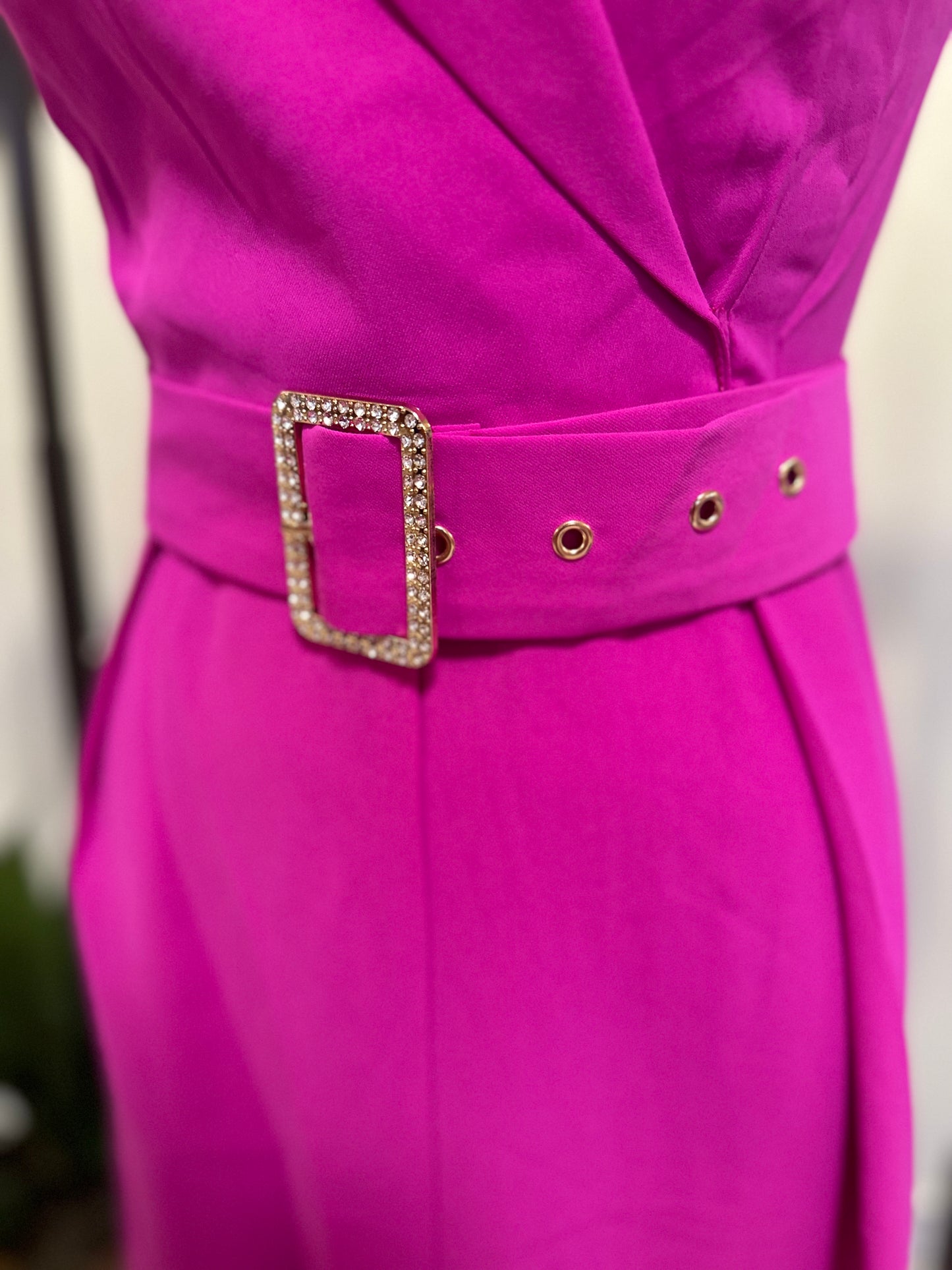 Wide Fit Fushia Jumpsuit