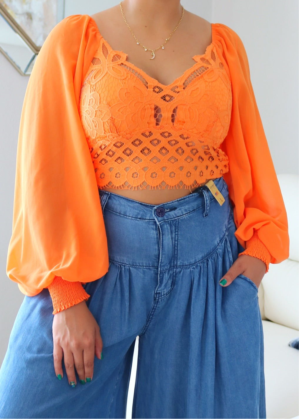 Orange Blouse