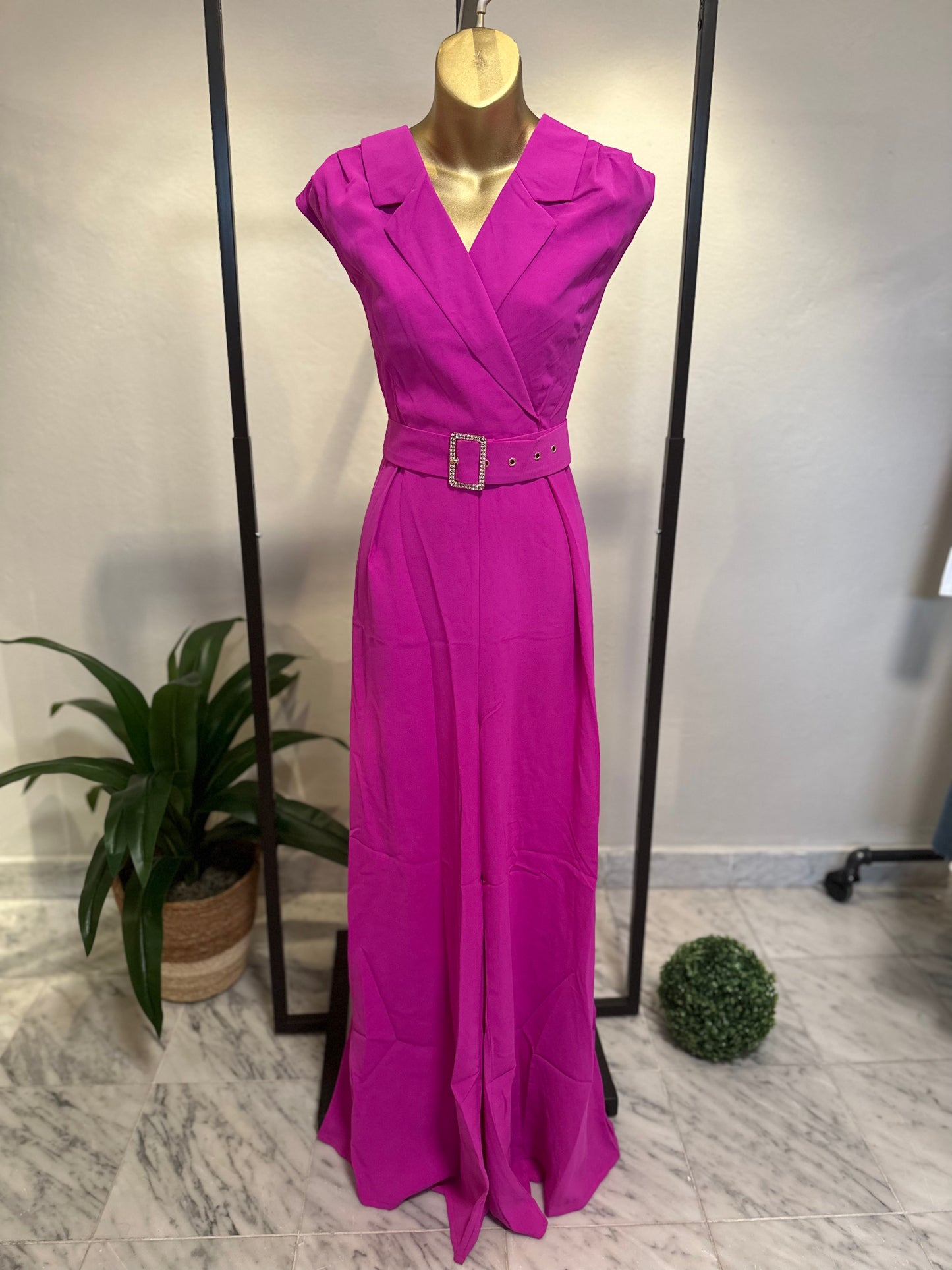 Wide Fit Fushia Jumpsuit