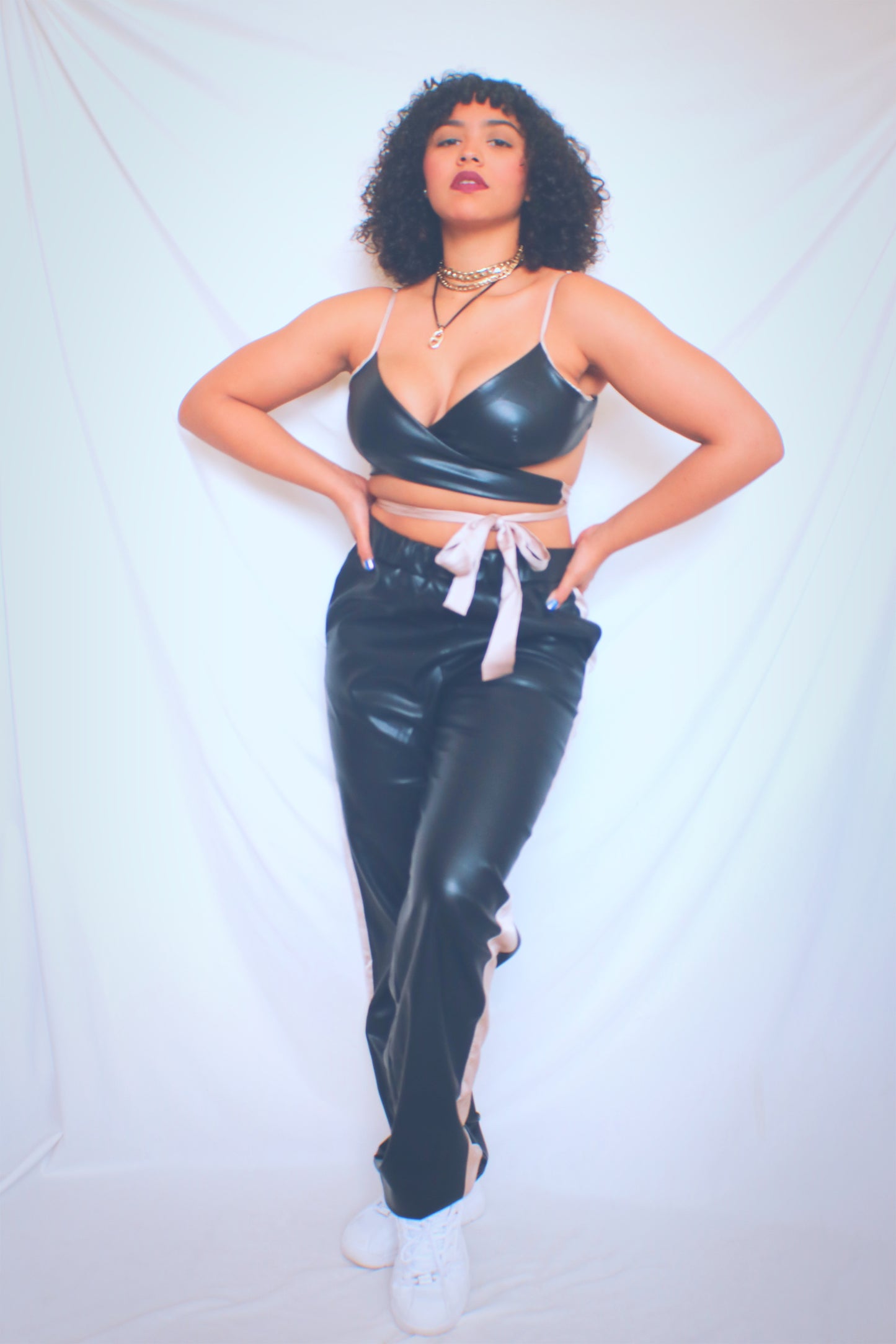 Leather Two Piece Set