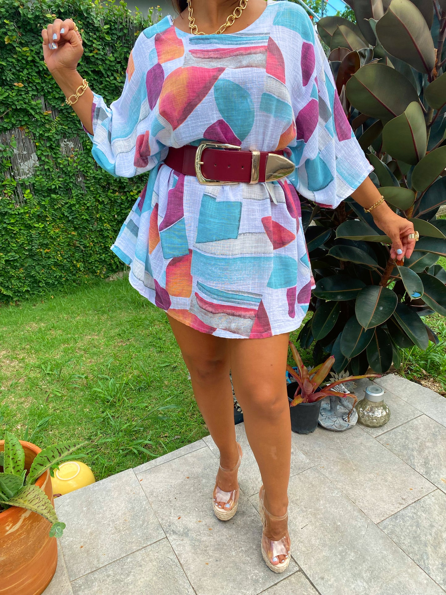 Linen Printed Tunic