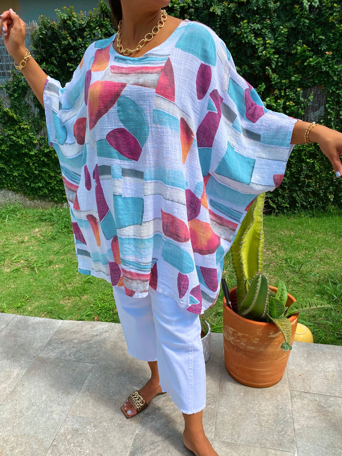 Linen Printed Tunic