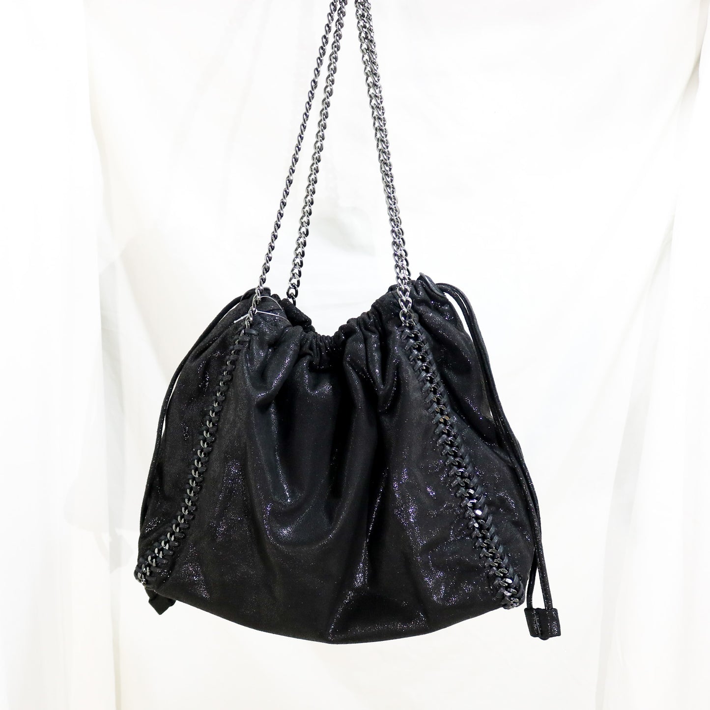 Drawstring bucket bag