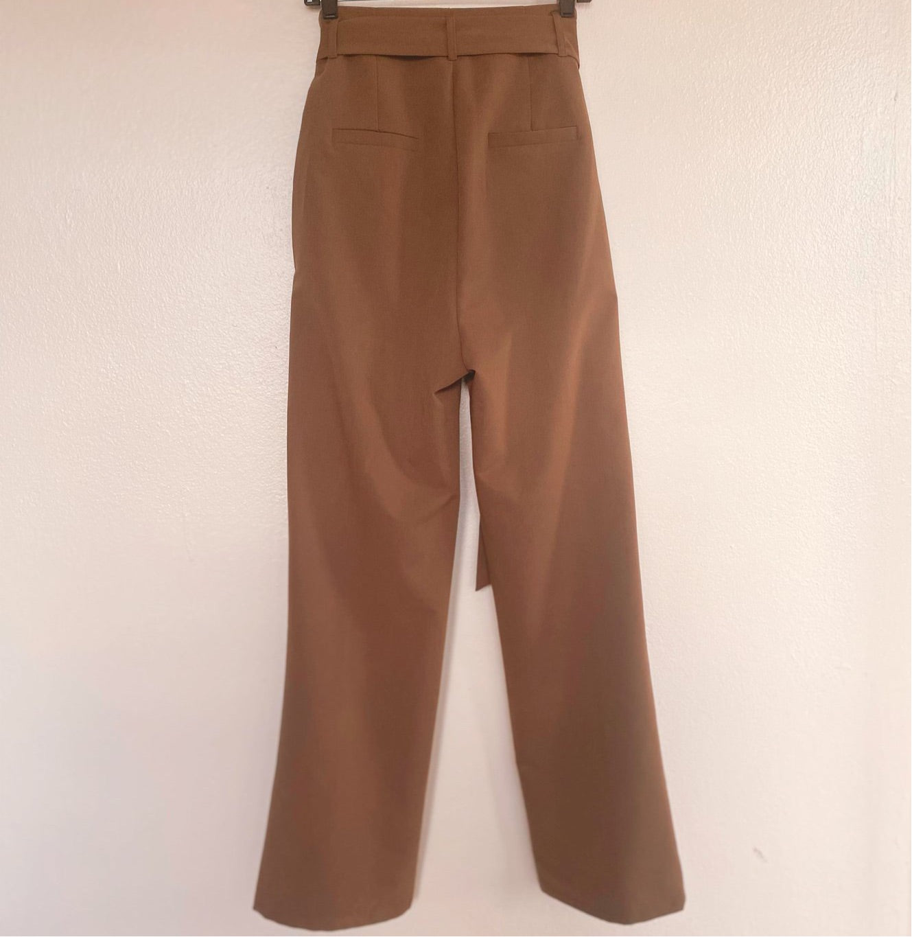 High raise wide leg pants