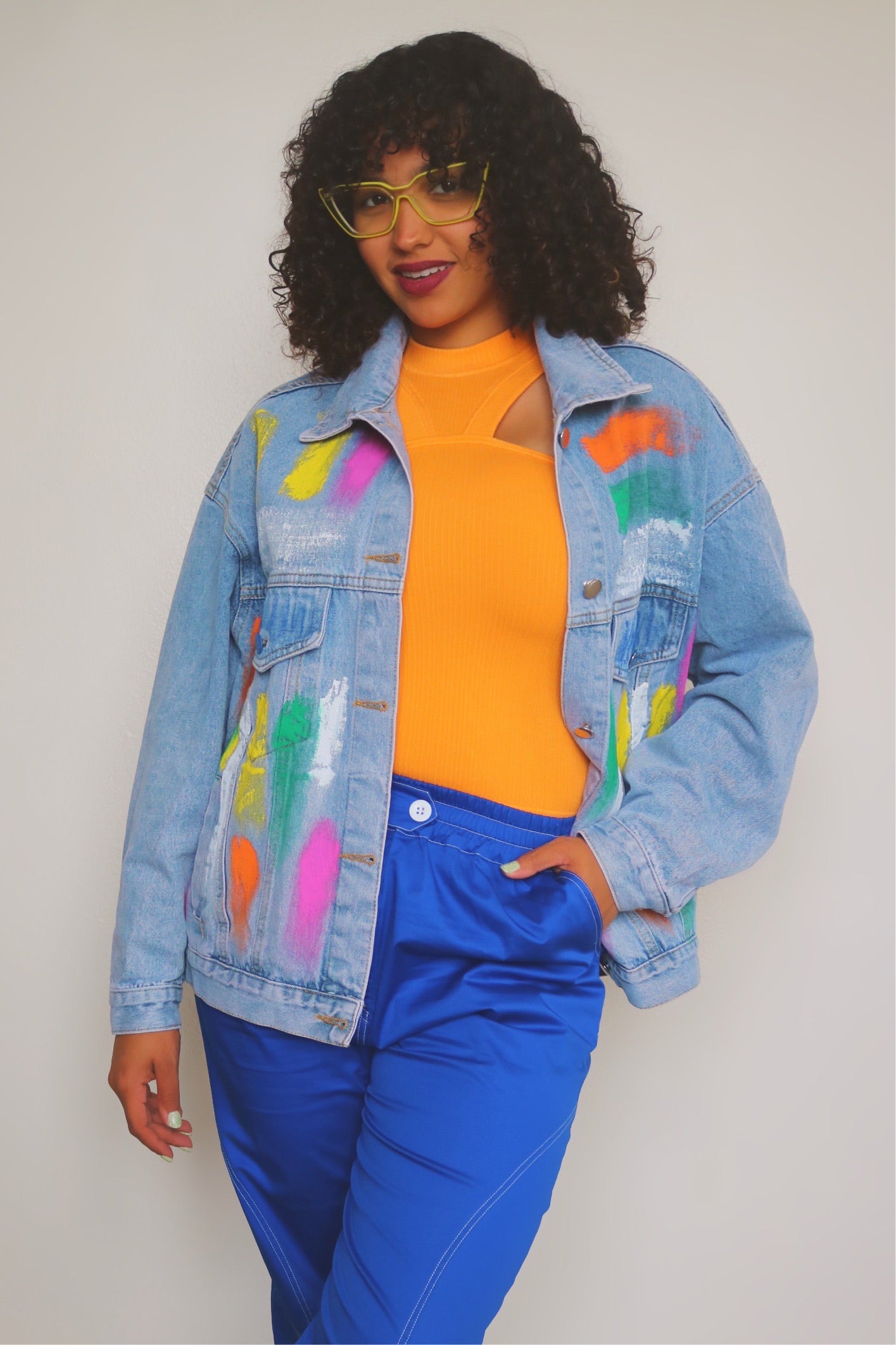 Light Blue Oversized Denim Jacket
