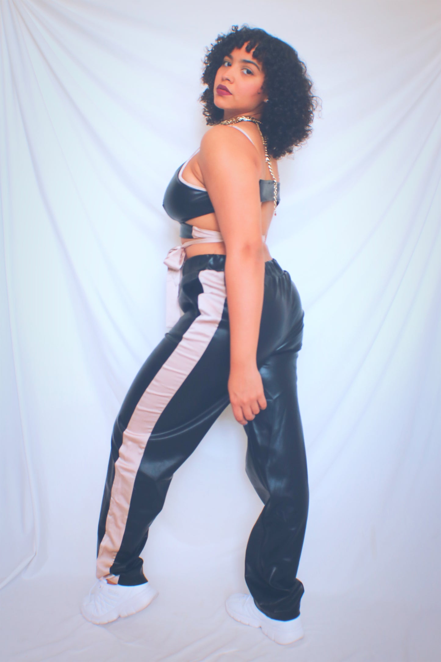 Leather Two Piece Set