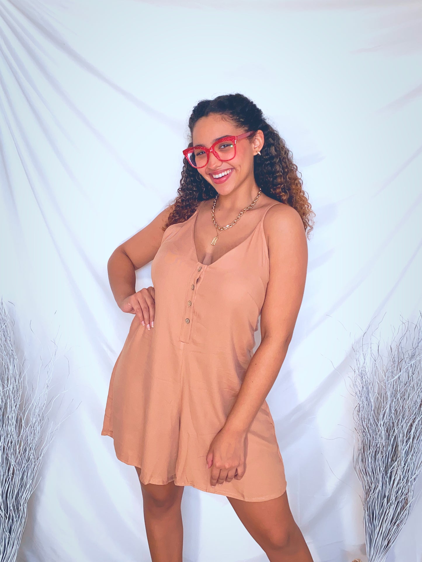 Tie Back Romper