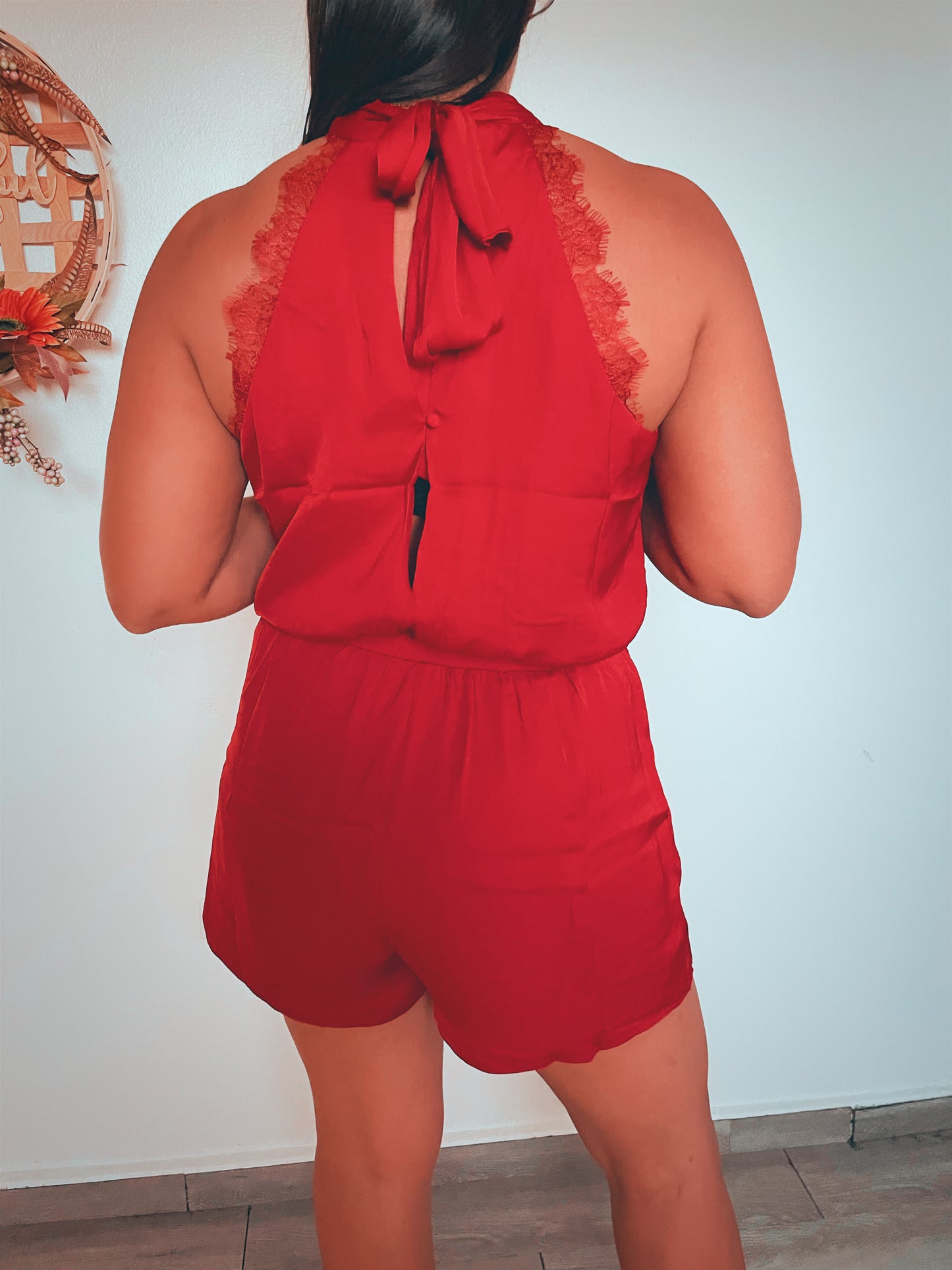 Ruby Lace Romper