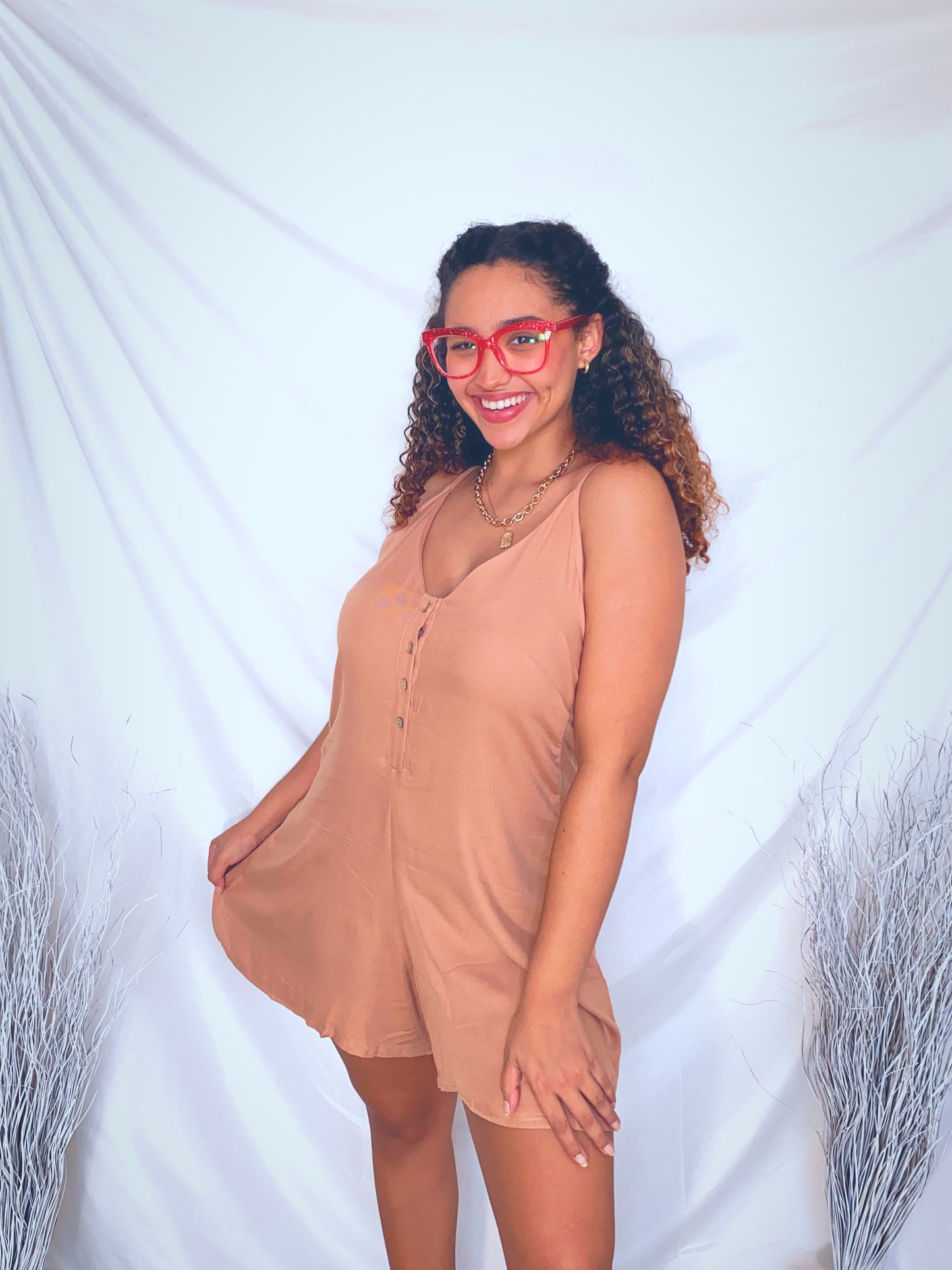 Tie Back Romper