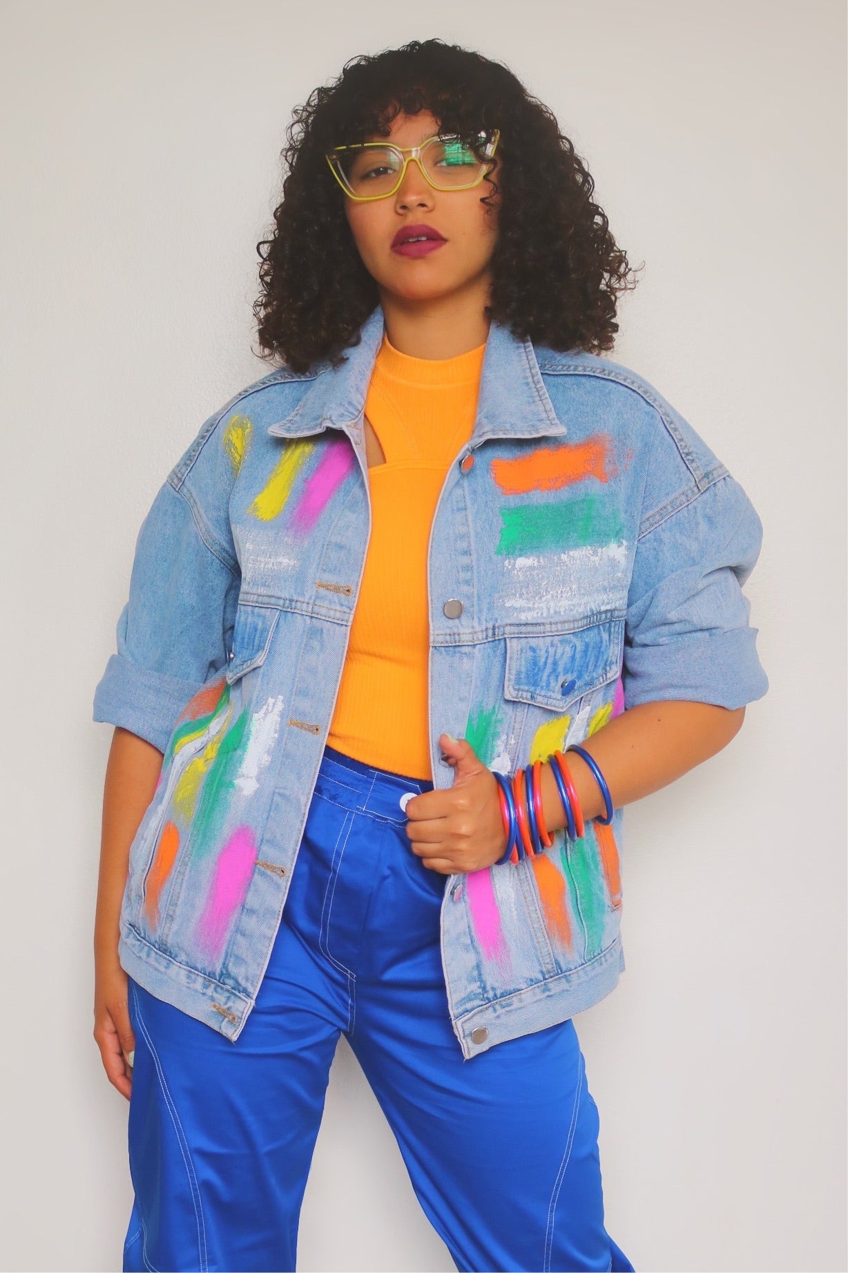 Light Blue Oversized Denim Jacket