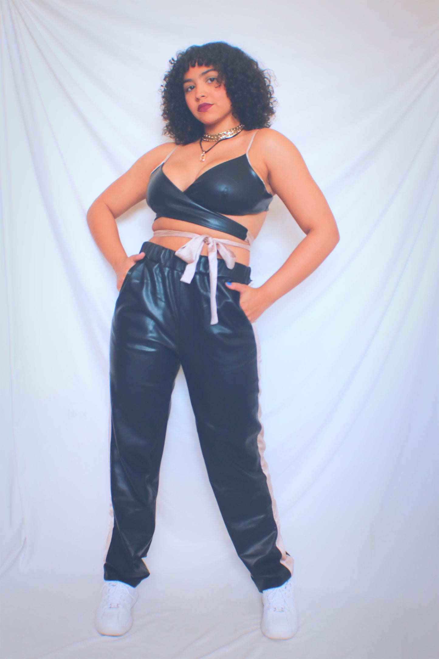 Leather Two Piece Set