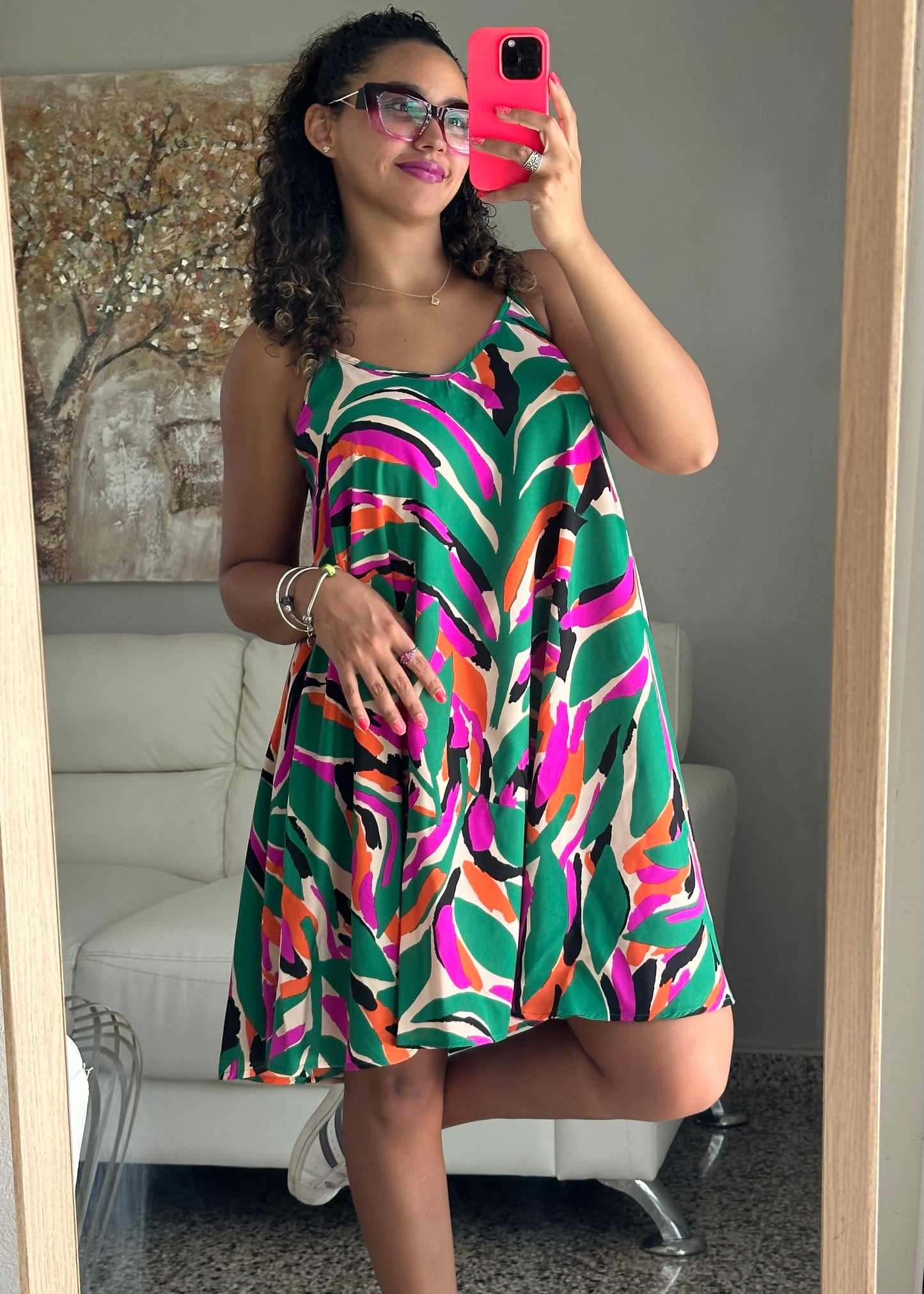 Printed Short Dress