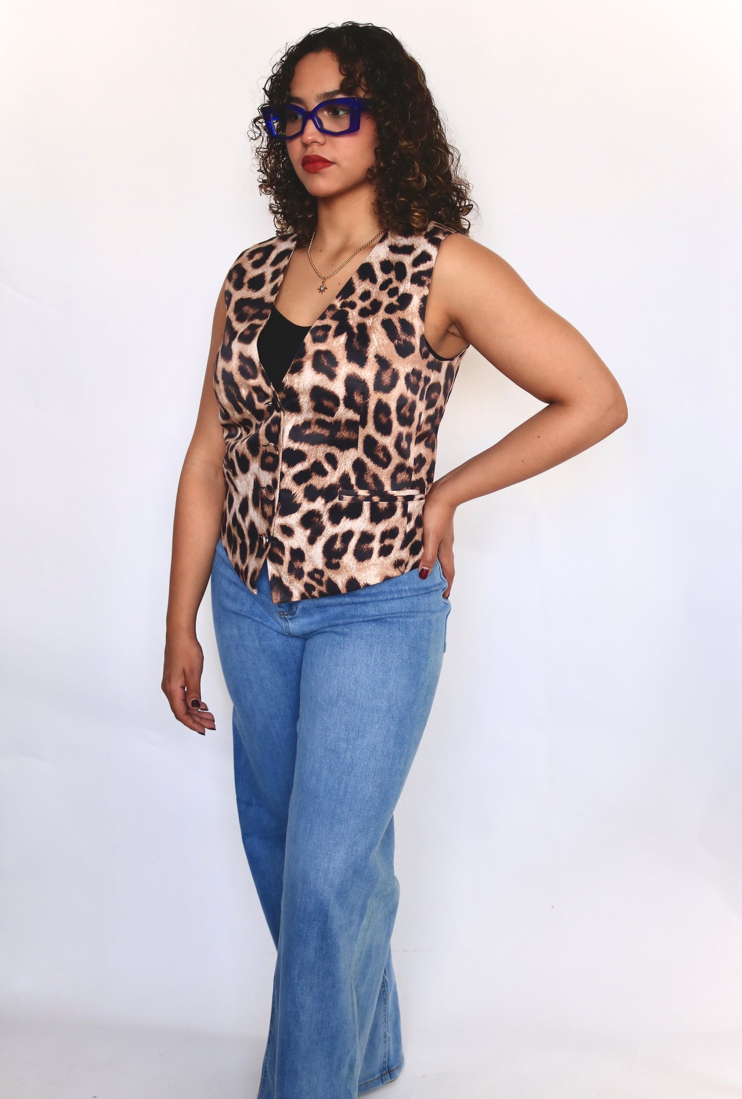 Animal Print Vest