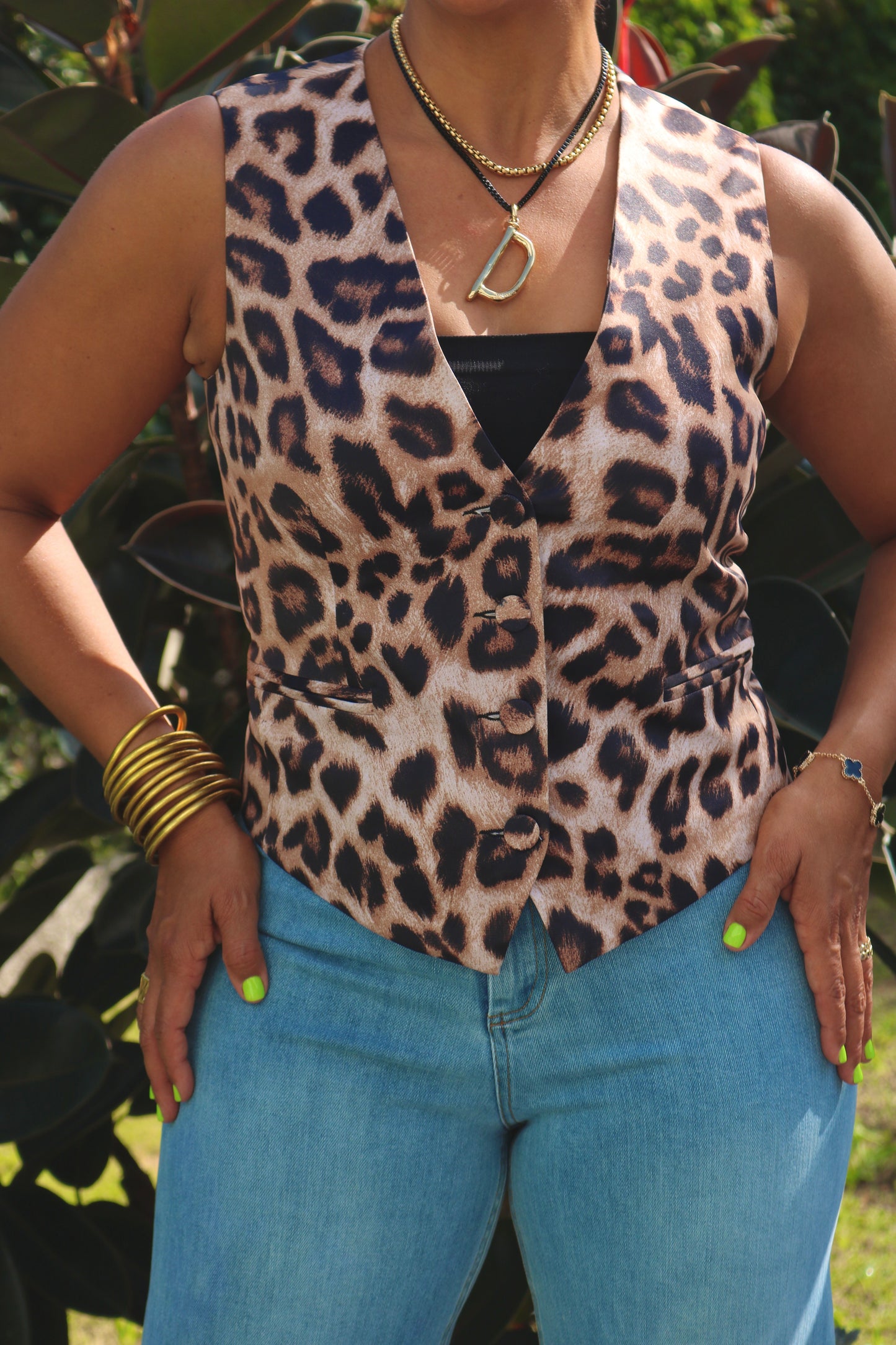 Animal Print Vest