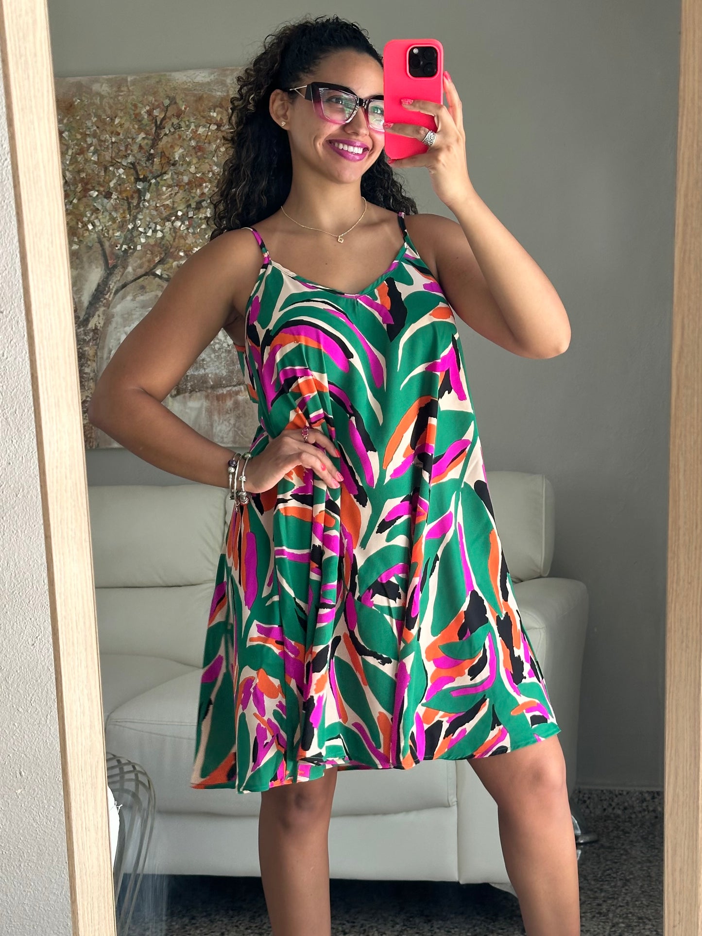 Printed Short Dress