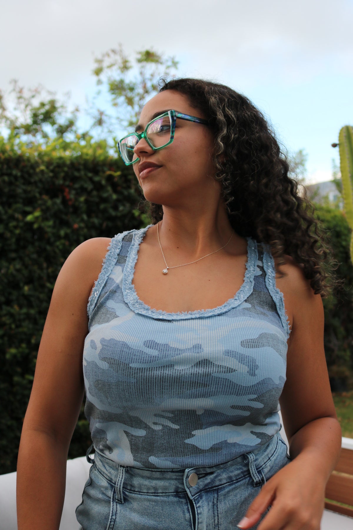 Sequin Tank Top