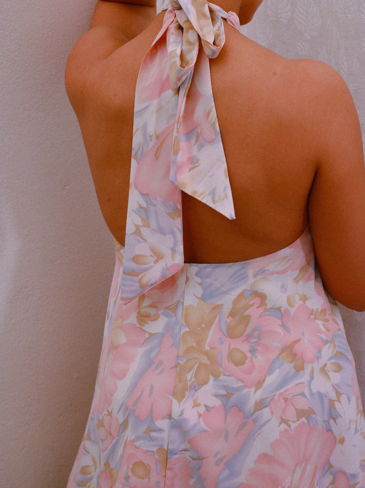 Flower Halter Dress