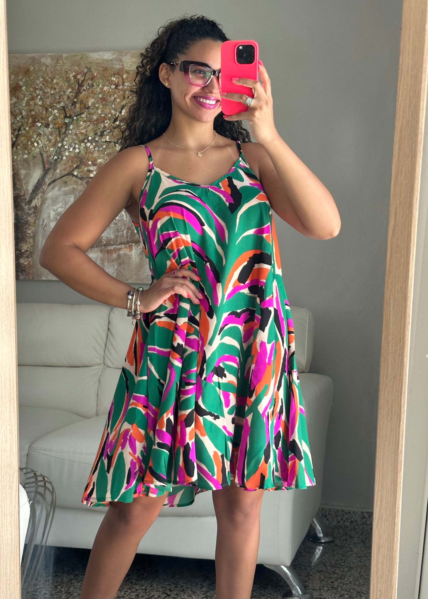 Printed Short Dress