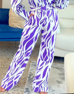 Purple Zebra Pants
