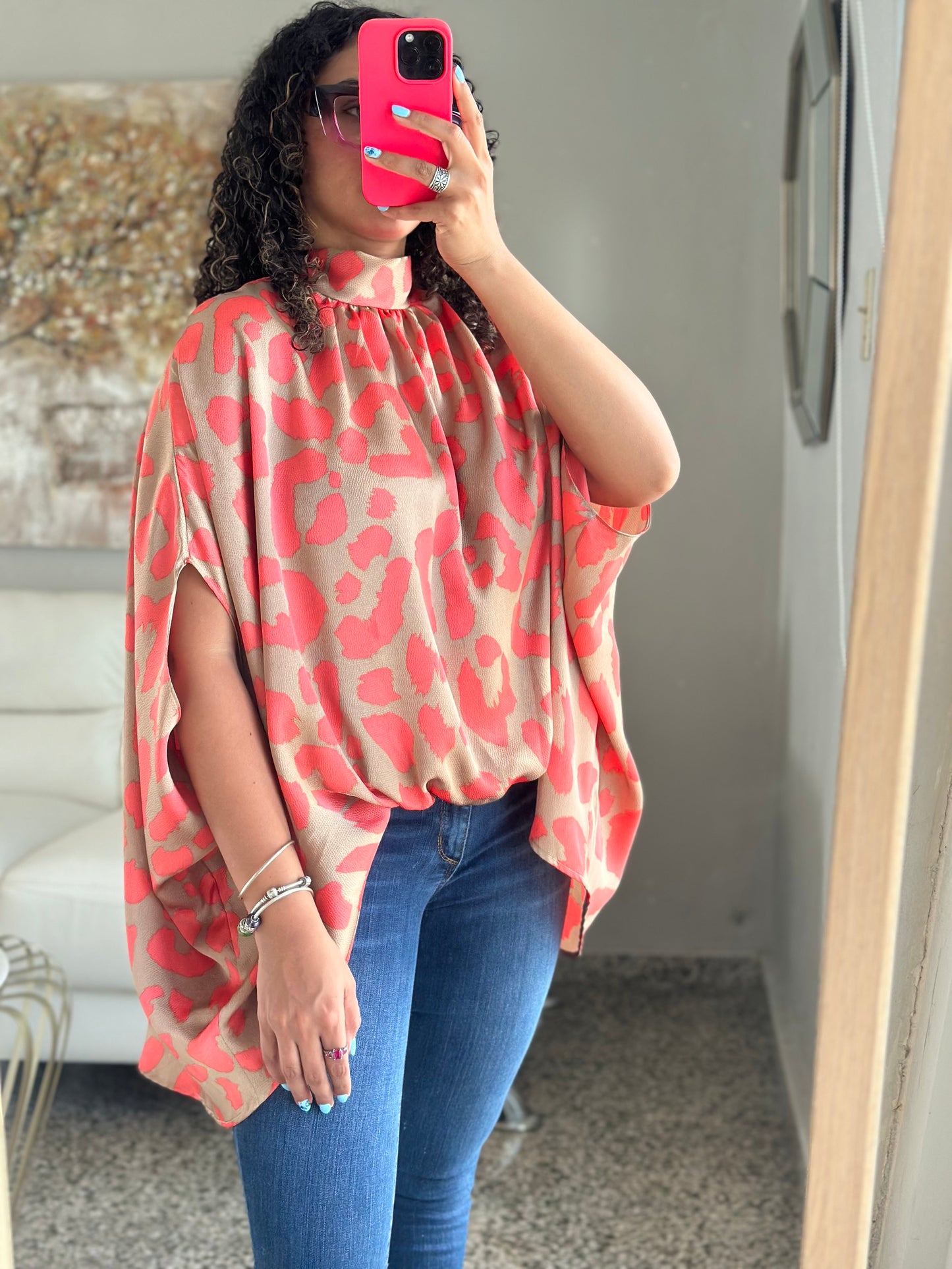 Mock Neck Blouse