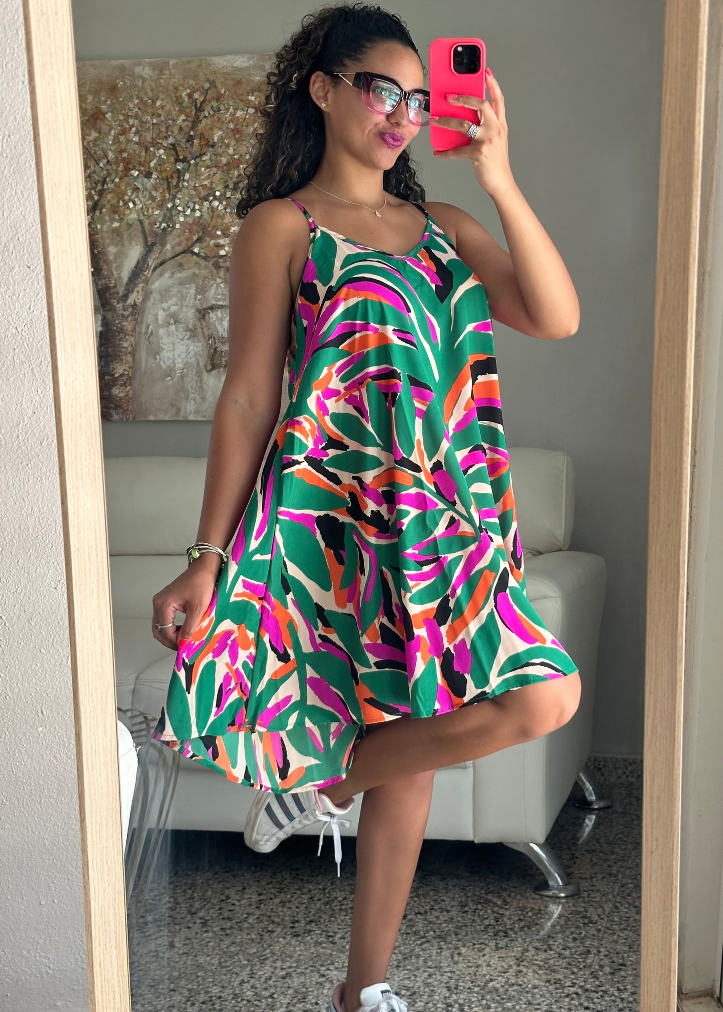 Printed Short Dress